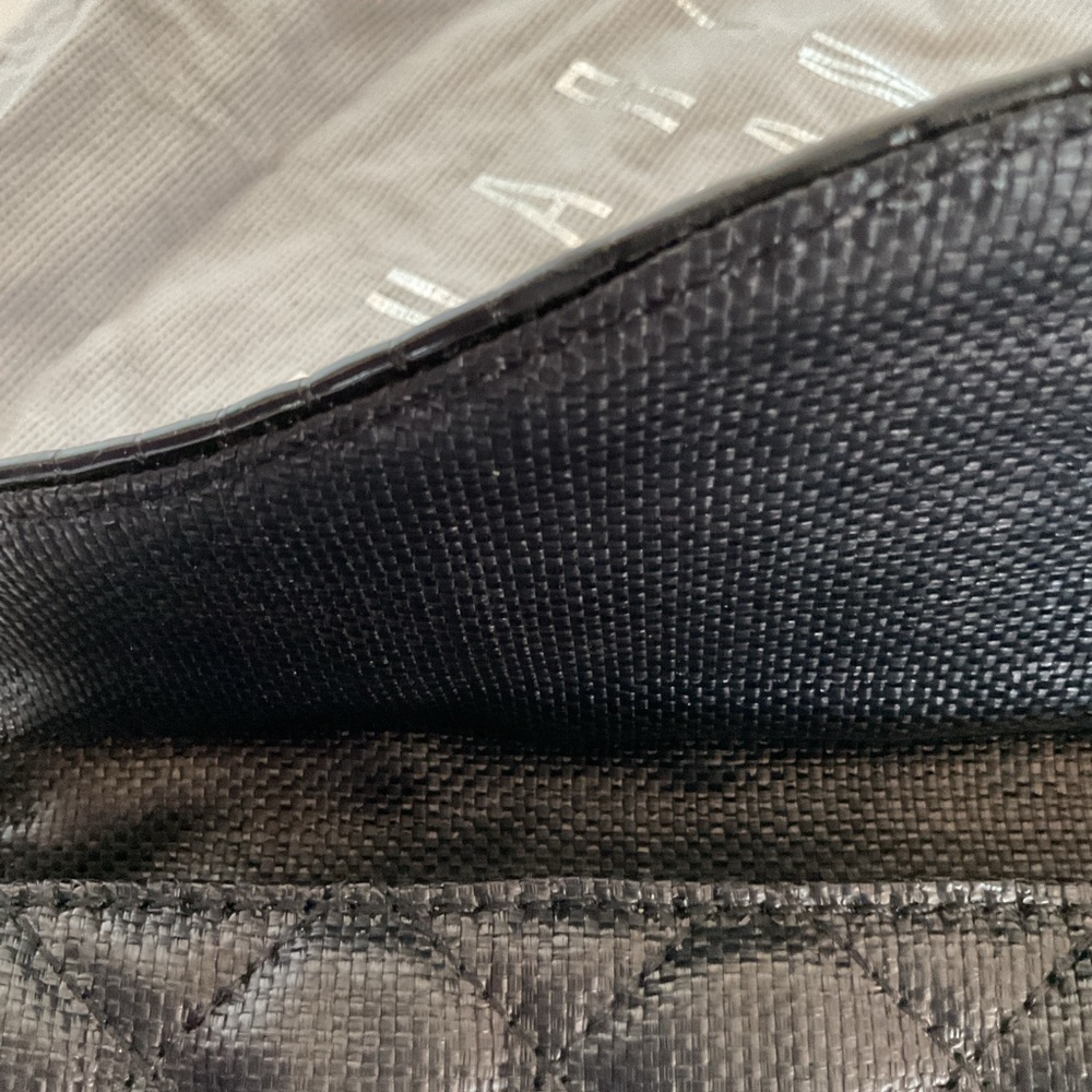 Stuart Weitzman RARE woven Leather Rhinestone Clutch - Picture 15 of 16